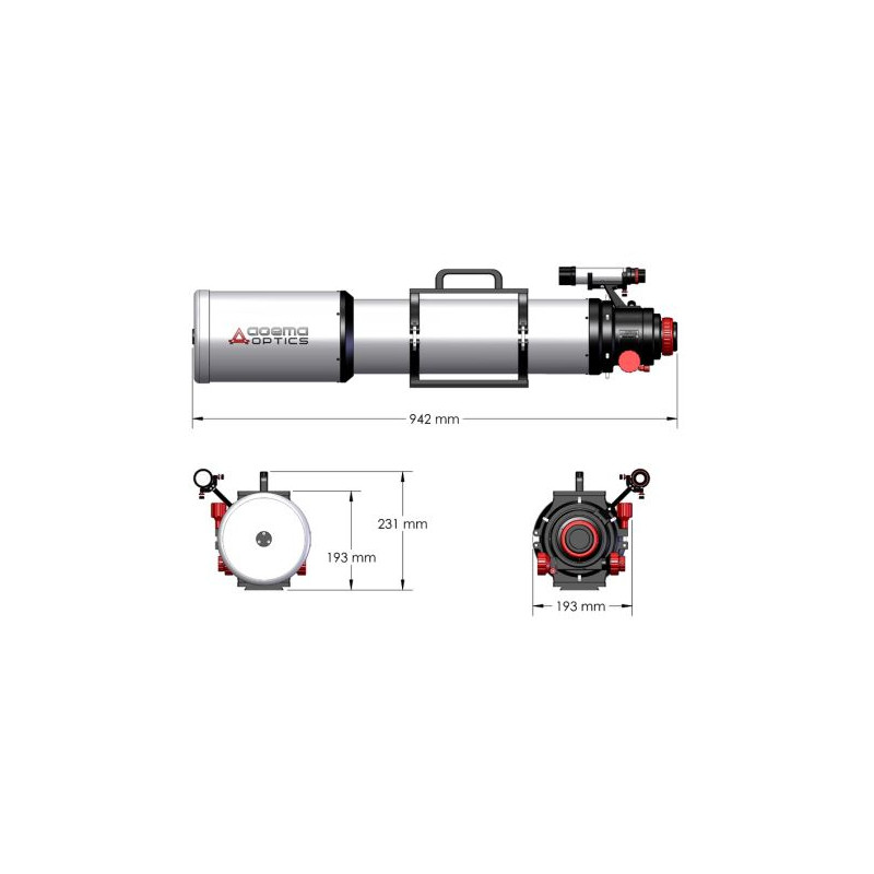 Agema Optics Refraktor apochromatyczny  AP 130/1040 SD 130 F8 OTA