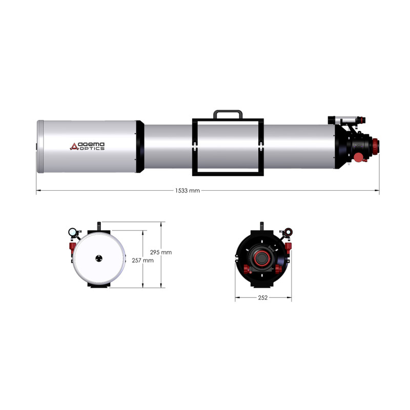 Agema Optics Refraktor apochromatyczny  AP 180/1620 SD 180 F9 OTA