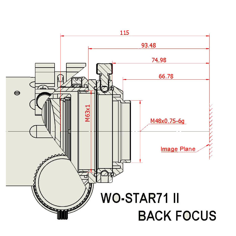 William Optics Refraktor apochromatyczny  AP 71/350 WO-Star 71 Blue OTA