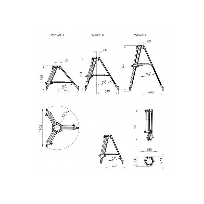 Berlebach Statyw Planet Astro Physics 1100 GTO