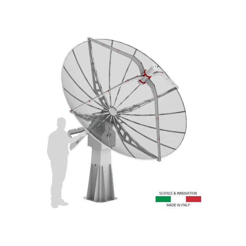 Radio2Space Radioteleskop Spider 300A Advanced z odpornym na warunki atmosferyczne montażem AZ GoTo