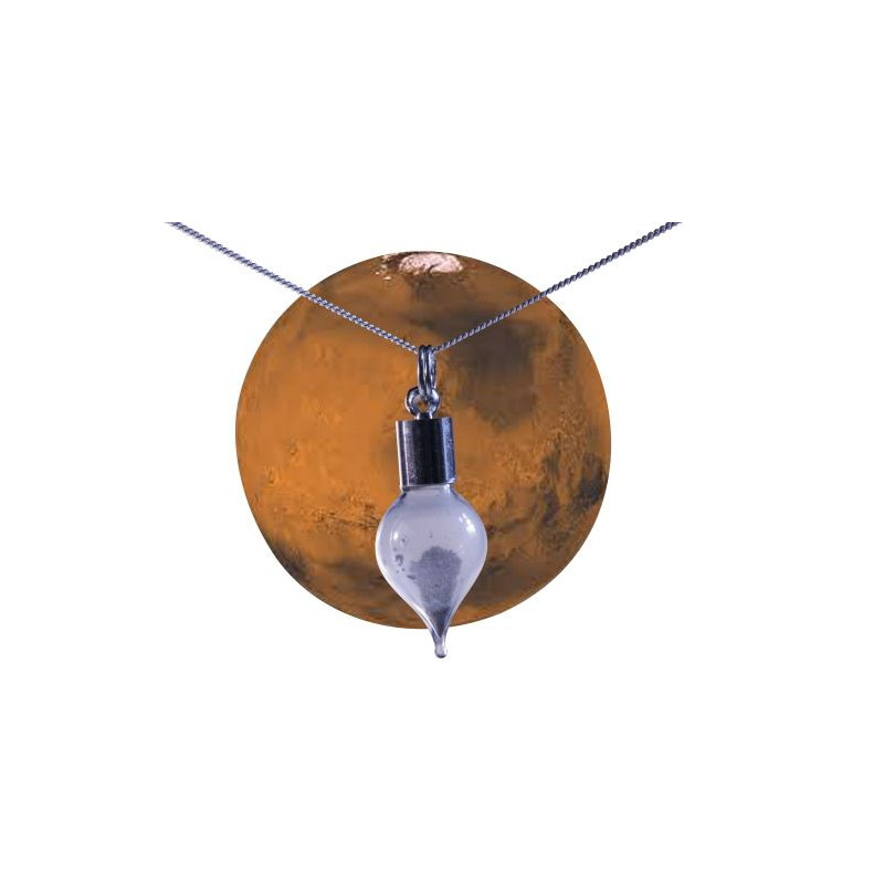 Jurassic Jewellery Meteoryty Biżuteria jurajska Łańcuszek z pyłem marsjańskim (w kształcie kropli)