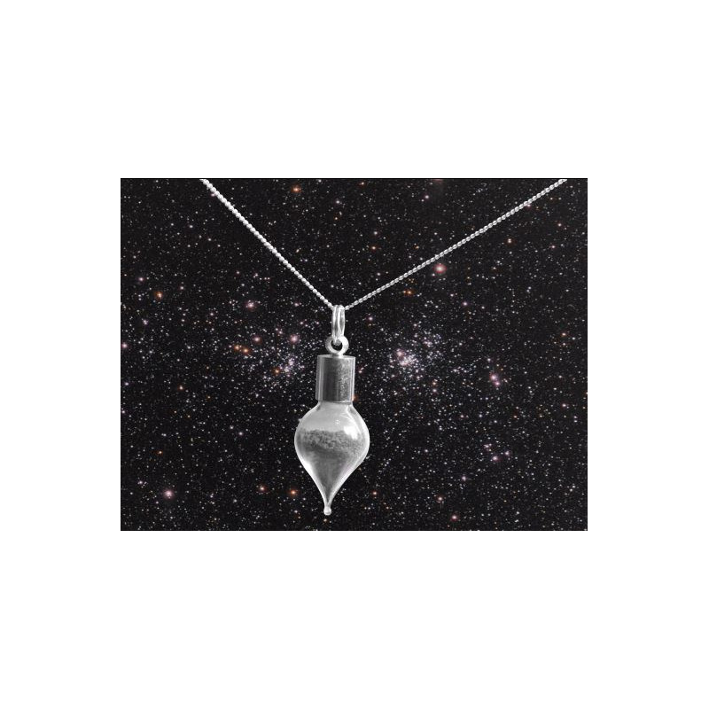 Jurassic Jewellery Meteoryty Biżuteria jurajska Łańcuszek z pyłem meteorytowym (w kształcie kropli)