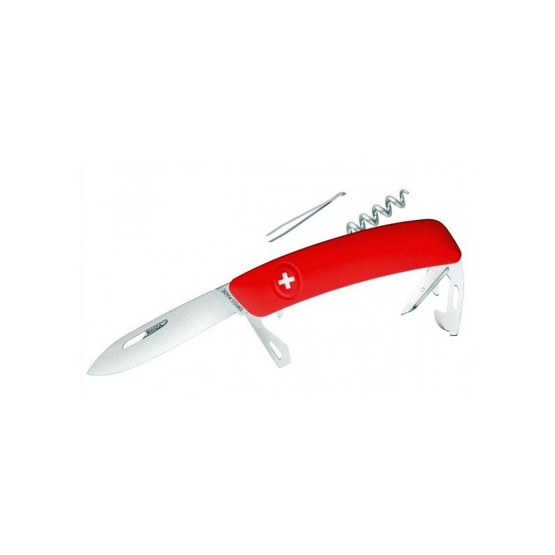 SWIZA Noże Szwajcarski scyzoryk kieszonkowy D03 czerwony