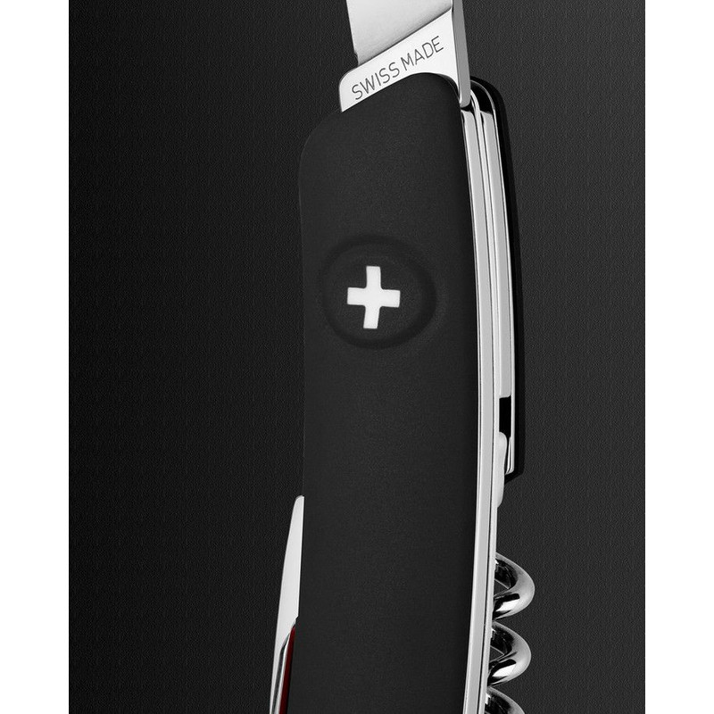 SWIZA Noże Szwajcarski scyzoryk kieszonkowy D03 czarny