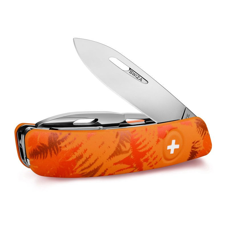 SWIZA Noże Szwajcarski scyzoryk kieszonkowy C03 FILIX paproć maskująca pomarańczowy