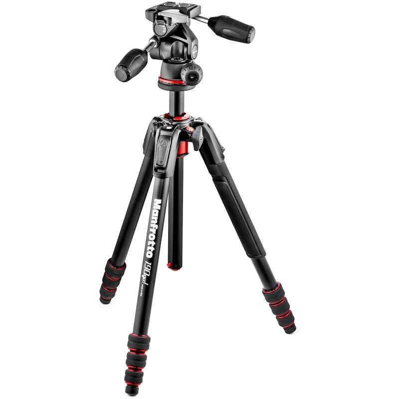 Manfrotto Statyw aluminiowy MK190GOA4TB-3W z głowicą uchylną 3D