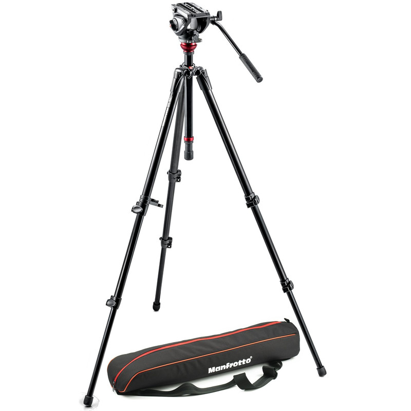 Manfrotto Statyw aluminiowy MVH500AH,755XBK z głowicą uchylną wideo