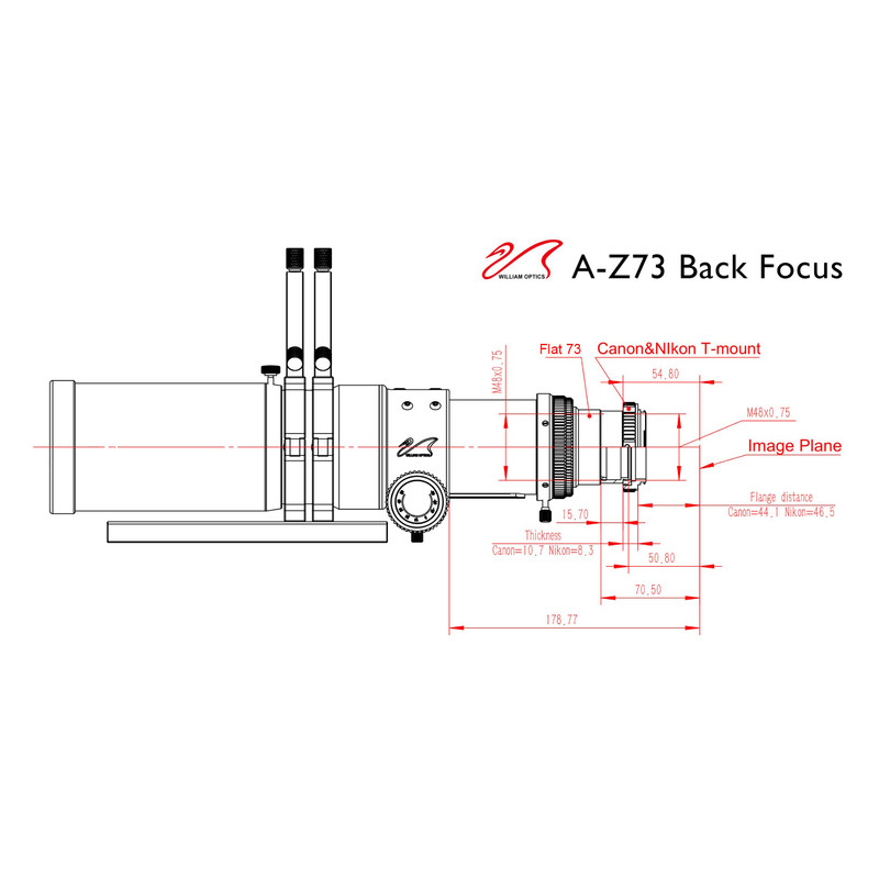 William Optics Refraktor apochromatyczny  AP 73/430 Super ZenithStar 73 Gold OTA