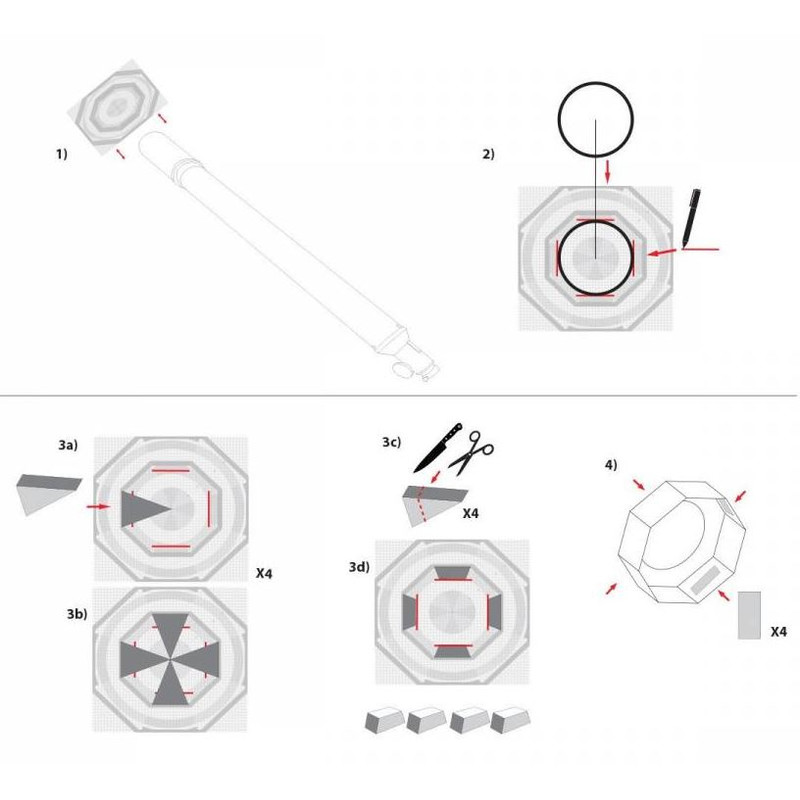 Explore Scientific Filtry słoneczne Filtr słoneczny Sun Catcher do Newtonów 150-160 mm