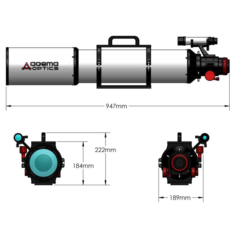 Agema Optics Refraktor apochromatyczny  AP 120/1040 SD 120 F8.7 OTA