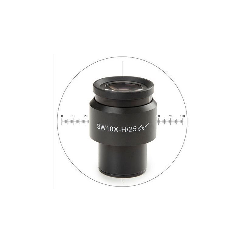 Euromex Okular pomiarowy 10x/25 mm SWF, mikrometr, krzyż nitek, śr. 30 mm, DX.6010-CM (Delphi-X)