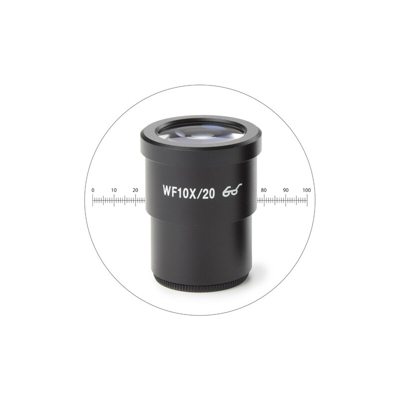 Euromex Okular pomiarowy HWF 10x/20 mm eyepiece with micrometer , SB.6010-M (StereoBlue)