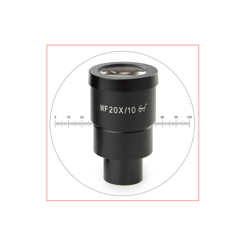 Euromex Okular HWF 20x/10 mm z mikrometrem, SB.6020-M (StereoBlue)