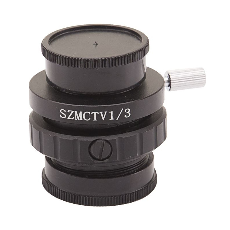 Optika Adaptery do aparatów fotograficznych Adapter C-mount ST-418,  dla matrycy 1/3", 0.35x, regulacja ostrościb (LAB 30)