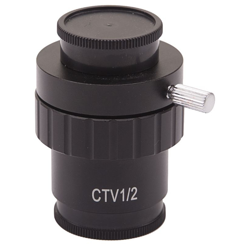 Optika Adaptery do aparatów fotograficznych Adapter C-mount  ST-419,  dla matrycy 1/2", 0.5x,  regulacja ostrości (LAB 30)