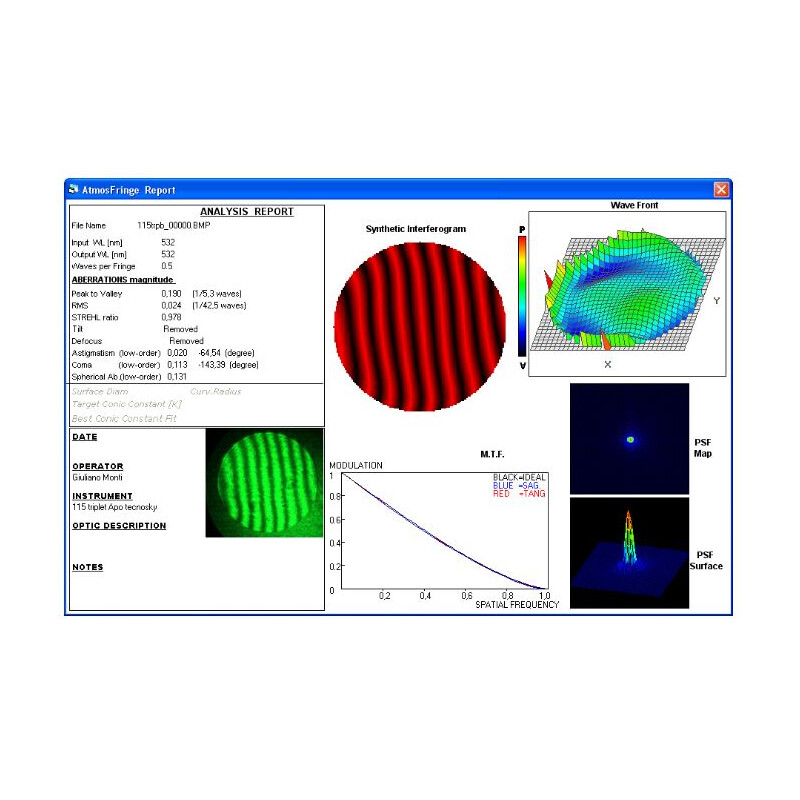 Tecnosky Refraktor apochromatyczny  AP 115/800 V3 Triplet OTA