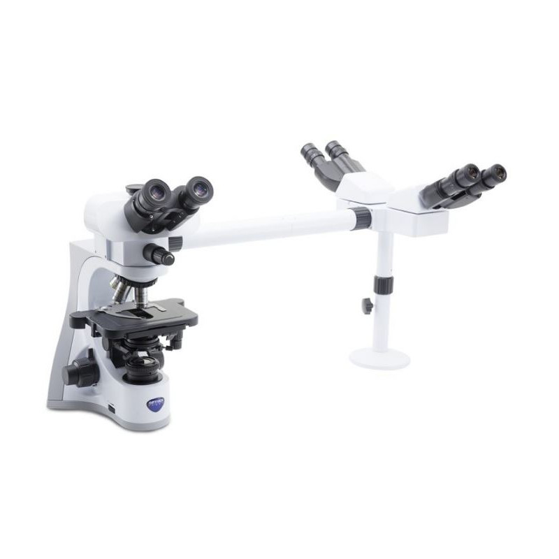 Optika Mikroskop B-510-3, discussion, trino, 3-head, IOS W-PLAN, 40x-1000x, EU