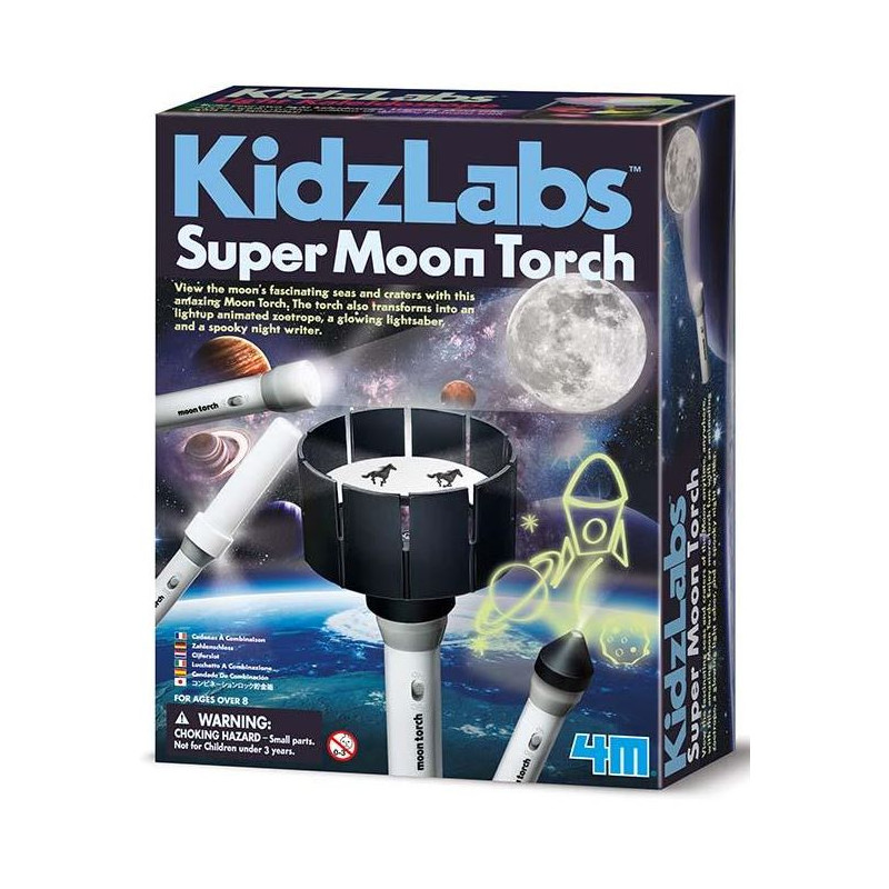 HCM Kinzel KidzLabs Księżycowa latarka kieszonkowa Super Moon Torch