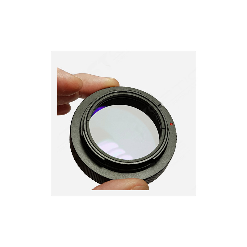 ASToptics Pierścień T M48 EOS z wbudowanym filtrem bezbarwnym