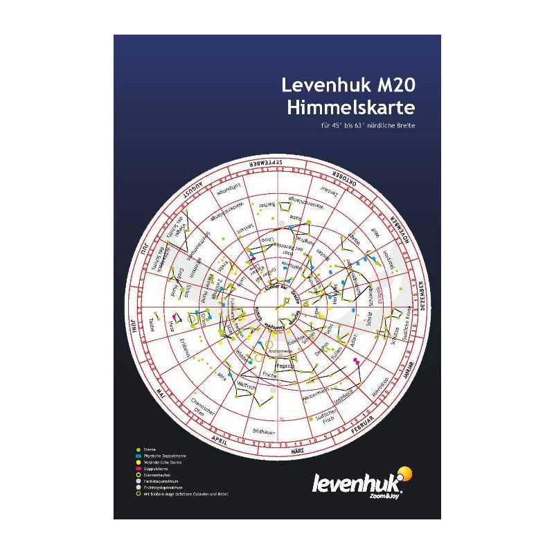 Levenhuk Mapa nieba , duża, M20
