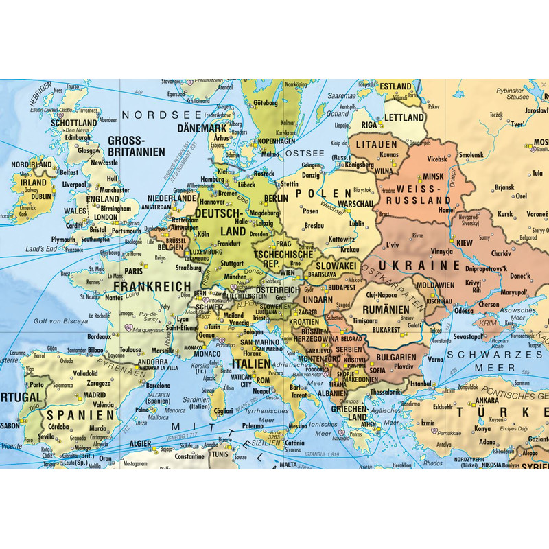 Bacher Verlag Podróżnicza mapa świata Miejsca mojego życia mała z Neoballs