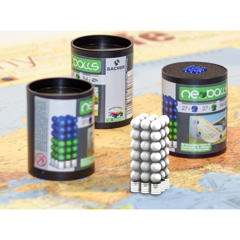 Bacher Verlag Zestaw kulek magnetycznych Neoballs 54 szt. biały