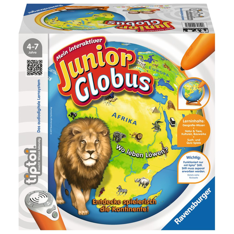 tiptoi Globusy dla dzieci Interaktywny globus Junior 23 cm
