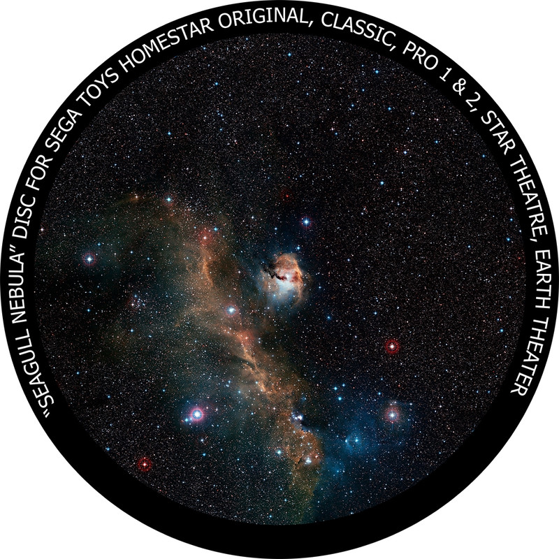 Redmark Wkładka do planetarium domowego Sega Homestar z mgławicą "Mewa".