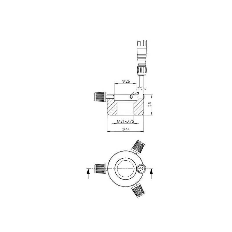 StarLight Opto-Electronics RL1-10-S4 R, segment.,  rot (620 nm), Ø 20mm