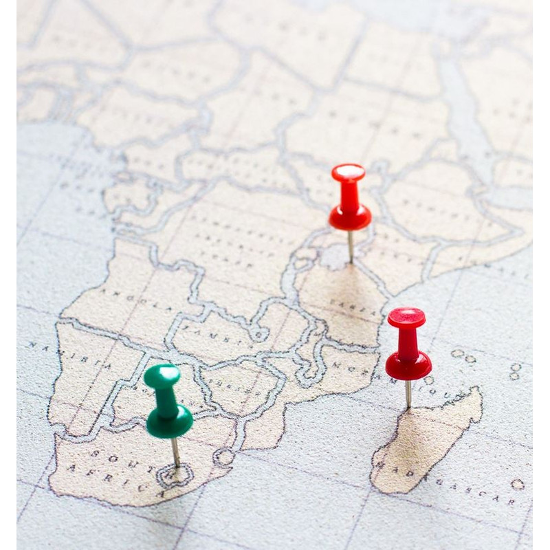 Miss Wood Mapa Woody Akwarela Vintage L