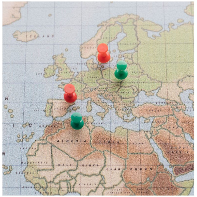 Miss Wood Mapa Woody Akwarela Fizyczna L