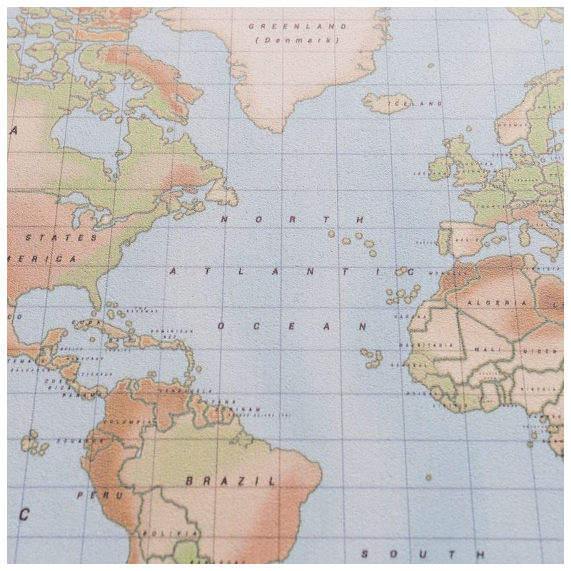 Miss Wood Mapa Woody Akwarela Fizyczna L