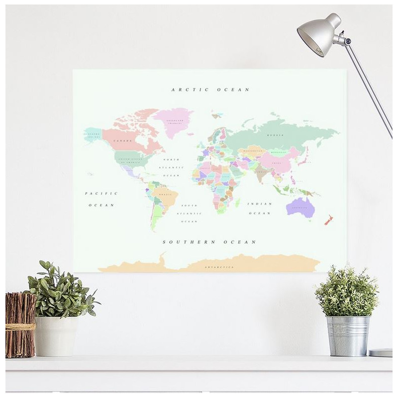 Miss Wood Mapa Woody Akwarela Retro XL