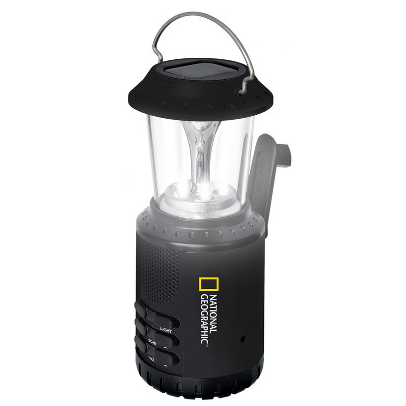 National Geographic Lampa do pracy Solarna latarnia kempingowa z radiem