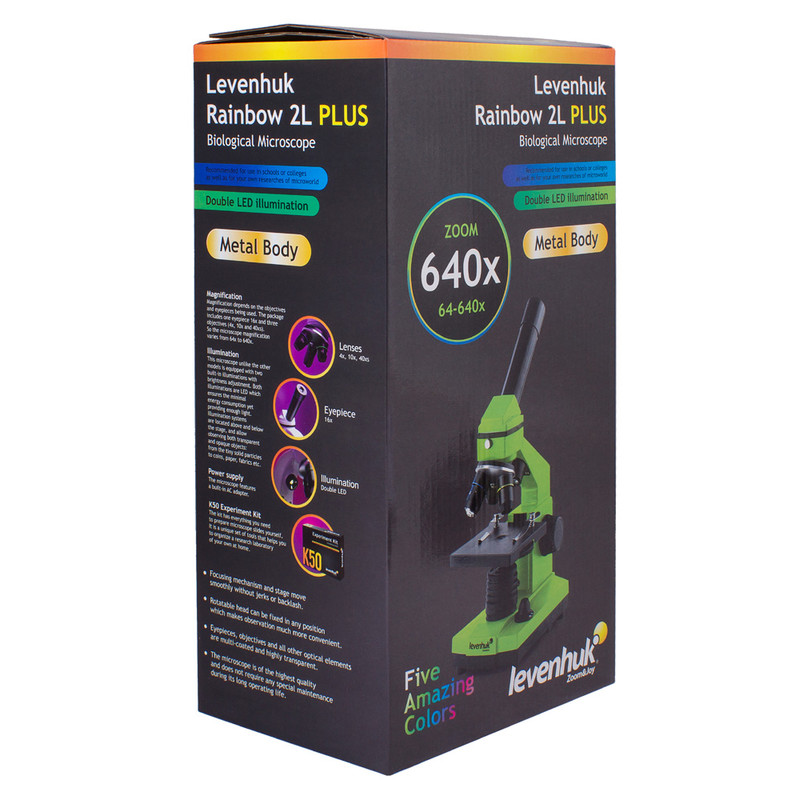 Levenhuk Mikroskop Rainbow 2L Plus Lime