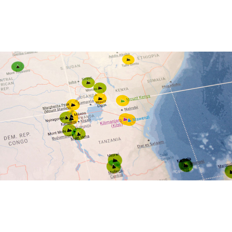 Marmota Maps Mapa świata Mountains of the Earth