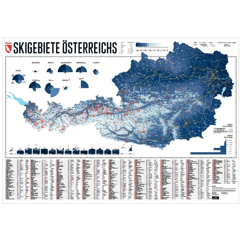 Marmota Maps Mapa Ośrodki narciarskie w Austrii