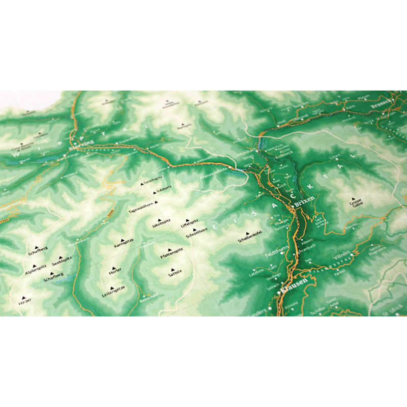 Marmota Maps Mapa regionalna Zieleń gór Południowego Tyrolu