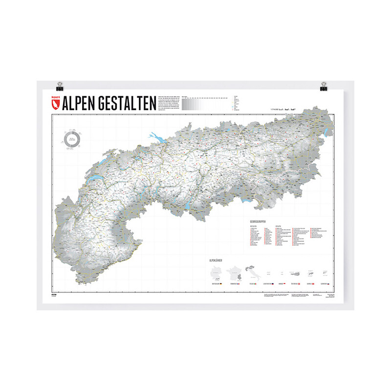 Marmota Maps Mapa regionalna Mapping Out the Alps (German)