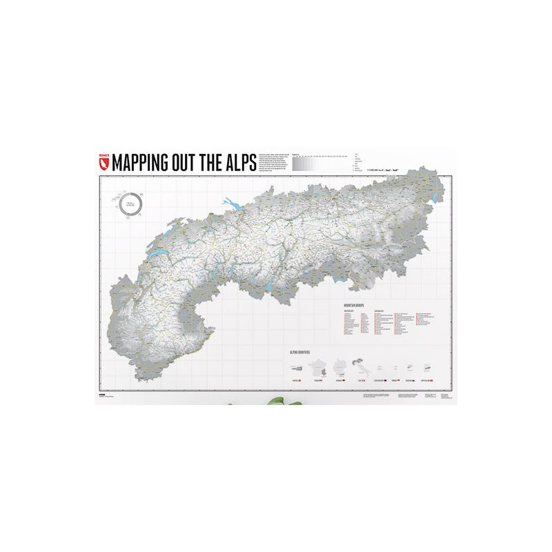 Marmota Maps Mapa regionalna Mapowanie Alp (Angielski)