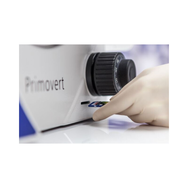 ZEISS Mikroskop odwrócony Primovert HDcam Ph1, 40-400x, kond. 0,3, 5 MP
