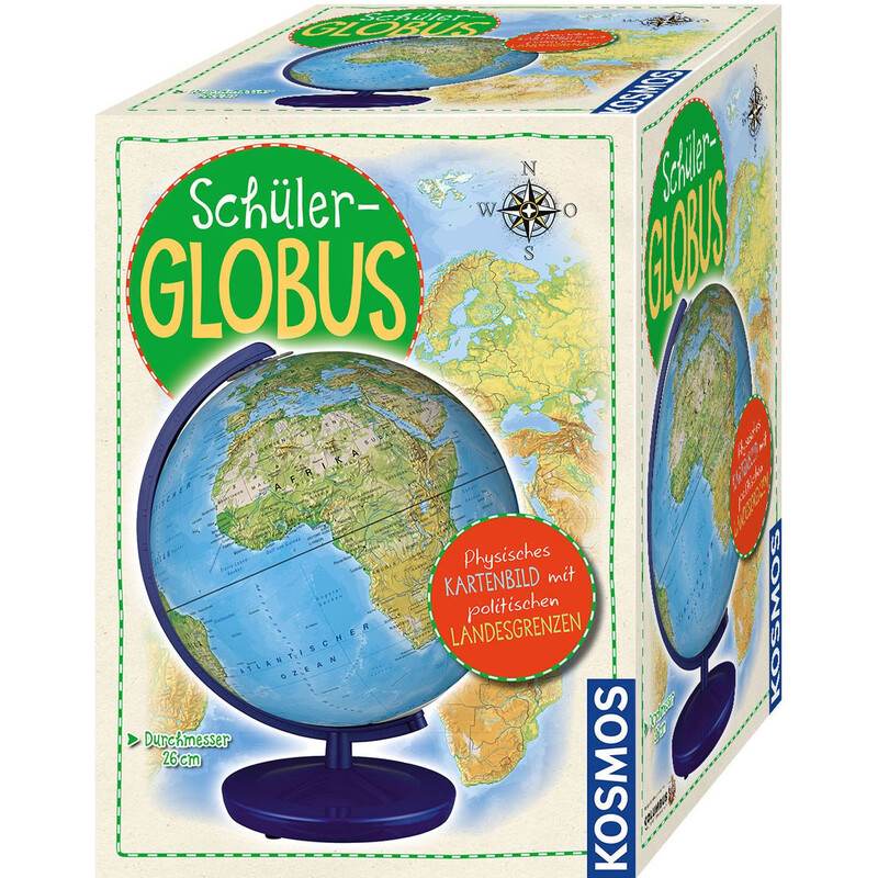 Kosmos Verlag Globusy dla dzieci Schülerglobus physisch 26cm