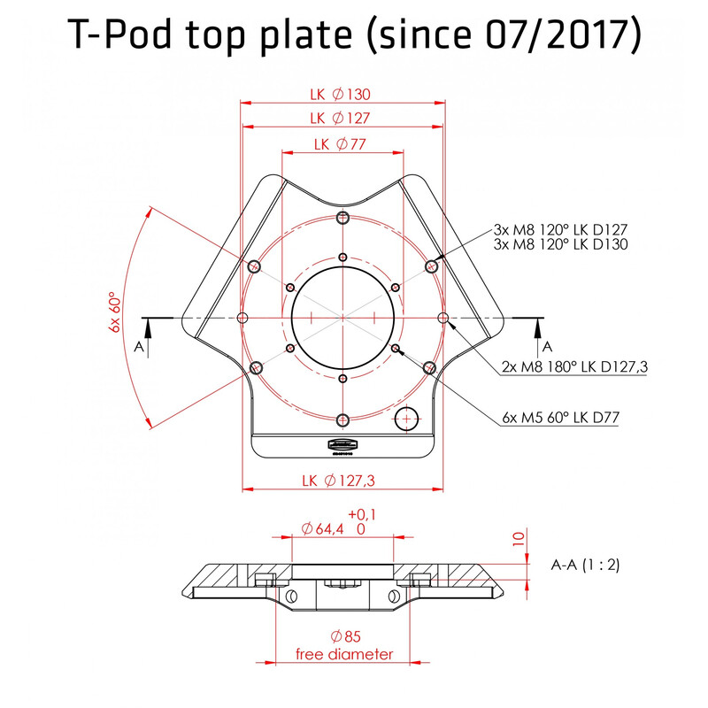 Avalon Statyw T-Pod 75-110cm