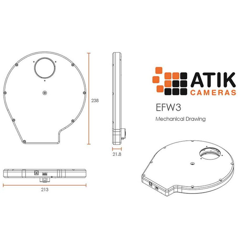 Atik EFW3 7x 2" elektroniczne koło filtracyjne