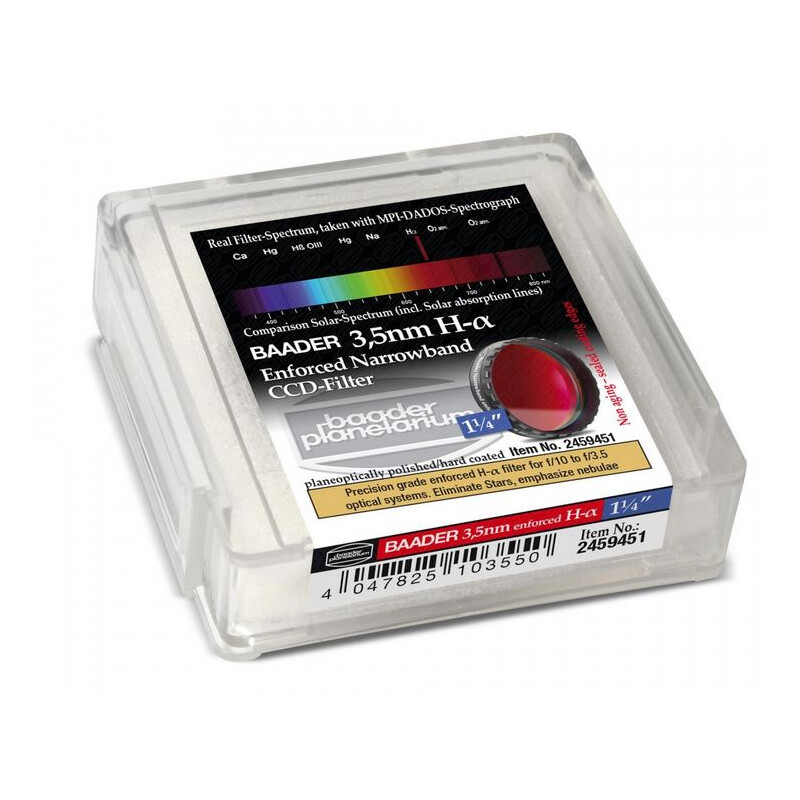 Baader Ultra-Narrowband 3.5nm H-alpha Filtry 1.25"