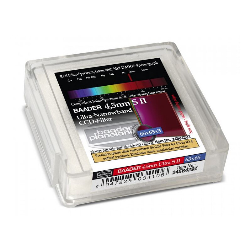 Baader Ultra-Narrowband 4.5nm S II Filtry 65x65mm