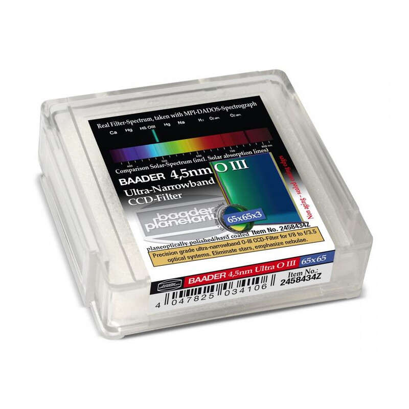 Baader Ultra-Narrowband 4.5nm OIII Filtry 65x65mm
