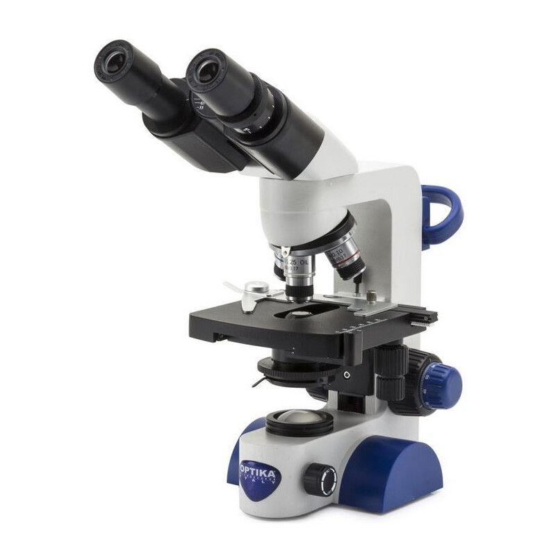 Optika Mikroskop B-69, bino, 40-1000x, LED, Akku, Kreuztisch