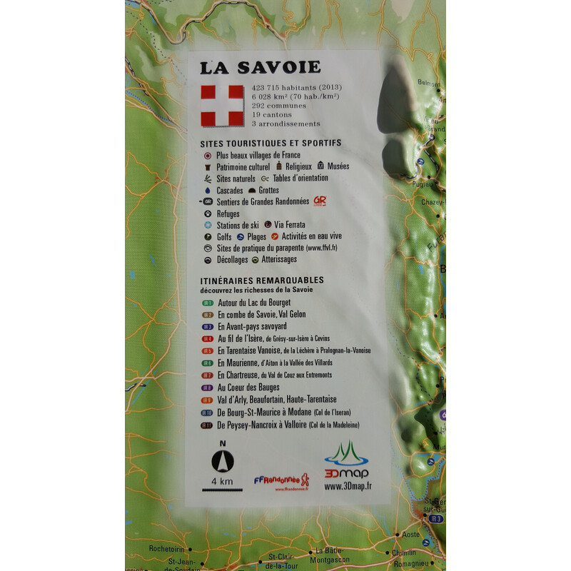 3Dmap Mapa regionalna La Savoie